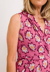 White Stuff Isla Ecovero Daisy Print Dress, Pink Multi