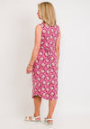 White Stuff Isla Ecovero Daisy Print Dress, Pink Multi