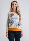 White Stuff Daisy Chain Jumper, Cream Multi