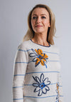 White Stuff Daisy Chain Jumper, Cream Multi