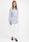White Stuff Embroidery & Beads Shirt, Blue