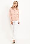 White Stuff Lulu Star Fine Knit Cardigan, Light Pink