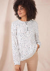 White Stuff Corrie Print Blouse, Ivory Multi