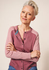 White Stuff Libby Crew Neck Fine Cardigan, Dusty Pink