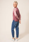 White Stuff Libby Crew Neck Fine Cardigan, Dusty Pink