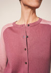 White Stuff Libby Crew Neck Fine Cardigan, Dusty Pink