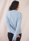 White Stuff Scarlett Knit Short Cardigan, Light Blue