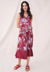 White Stuff Bridget Jersey Midi Dress, Red Multi