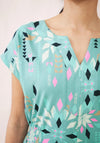 White Stuff Penny Tunic Dress, Teal Multi