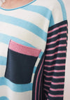 White Stuff Mixed Stripe Fine Sweater, Blue Multi