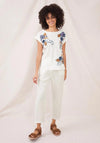 White Stuff Carmella Embroidered Top, White Multi