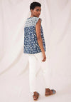 White Stuff Riya Jersey Print Top, Navy Multi