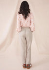 White Stuff Maddie Slim Linen Trousers, Light Grey