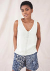 White Stuff Tallulah Fine Knit Vest, Natural White