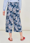 White Stuff Matilda Crinkle Floral Print Culottes, Blue Multi