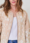 White Stuff Emel Embroidered Jacket, Natural