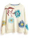 White Stuff Flora Floral Knitted Jumper, Natural Multi