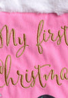 Widdop & Co My First Christmas Stocking, Pink