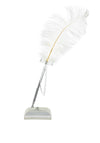 Widdop & Bingham Juliana Wings of Love Feather Pen Set, Ivory