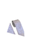 William Turner Floral Tie & Pocket Square, Lilac