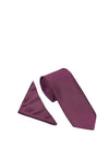 William Turner Tie & Pocket Square, Mulberry