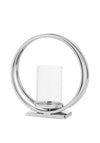 WJ Sampson Oslo Chrome Twin Loop Candle Holder