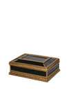 WJ Sampson Trinket Box, Black & Gold