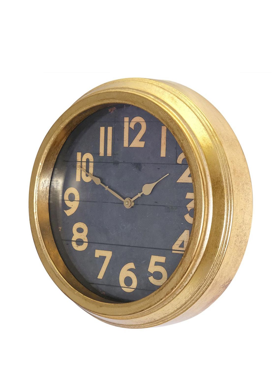 Fern Cottage 40cm Wall Clock, Gold