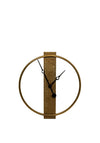 Wj Sampson Bronze Hammered Metal Round Wall Clock