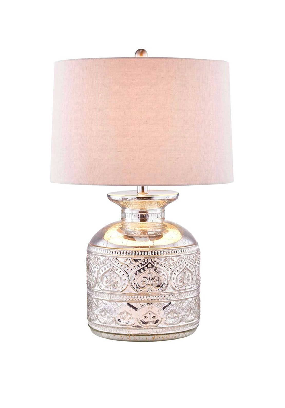 WJ Sampson Mercury Glass Table Lamp, 66cm