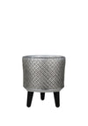 WJ Sampson Small Silver Planter