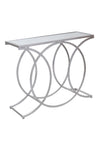 WJ Sampson Silver Circle Console Table