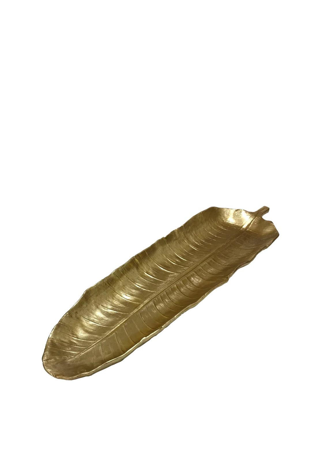 WJ Sampson Large Gold Feather Dish