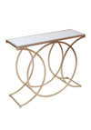 Fern Cottage Gold Circle Console Table