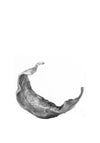 Wj Sampson Large Silver Curled Leaf Sculpture