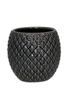 WJ Sampson Round Grey Planter