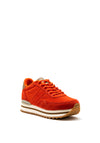Woden Nora III Suede Platform Trainers, Red