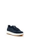 Woden May Suede Mix Trainers, Navy