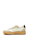 Woden May Suede Mix Trainers, Whisper White