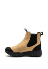 Woden Magda Waterproof Rubber Boots, Mocha & Black