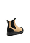 Woden Magda Waterproof Rubber Boots, Mocha & Black