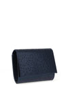 Glamour Ava Diamante Shimmer Clutch Bag, Navy