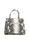 Zen Collection Snake Skin Medium Grab Bag, White