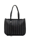 Zen Collection Studded Large Shopper Bag, Black