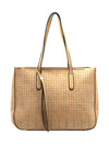 Zen Collection Studded Large Shopper Bag, Taupe