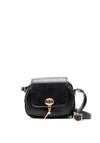 Zen Collection Turn-Lock Crossbody Bag, Black