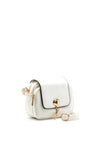 Zen Collection Turn-Lock Crossbody Bag, White