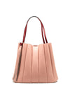 Zen Collection Panel Tassel Large Shoulder Bag, Pink