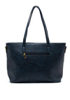 Zen Collection Nautical Stripe Panel Large Tote Bag, Navy