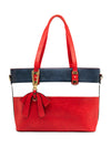 Zen Collection Colour Block Large Tote Bag, Red